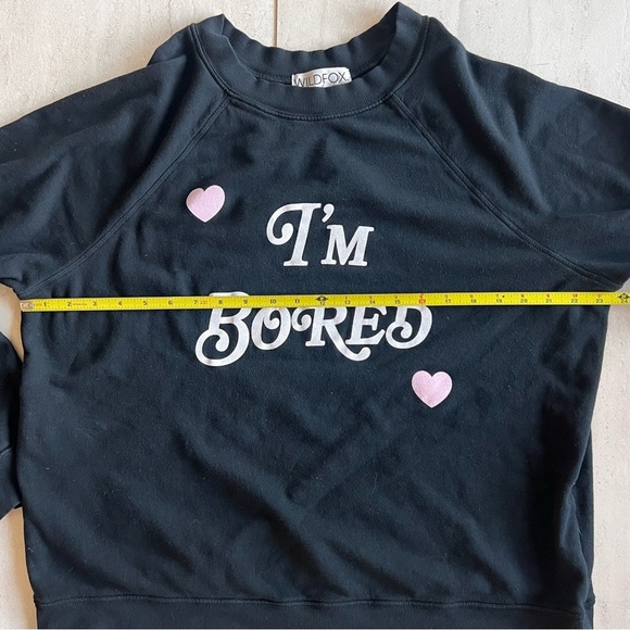Wildfox Couture I'm Bored Sommers Sweater Size L - Picture 4 of 11